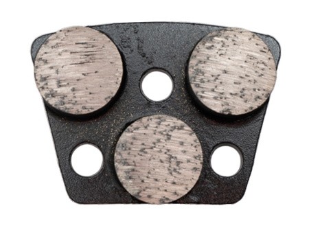 Трехточечный шлифовальный сегмент, Ø25ммх10 мм, для среднего бетона, 30